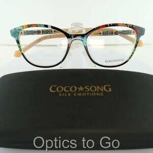 COCO SONG CV 237 (C:1) BLACK /  TEAL  /CREAM  50-17-140 EYEGLASS FRAMES